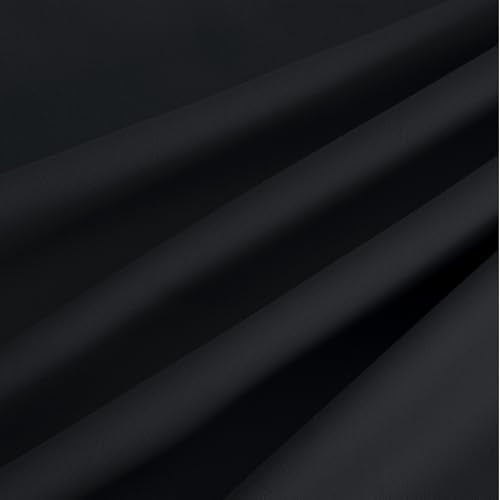 NICETOWN 95 Inch Blackout Curtains, Grommet 2 Panels Thermal Insulated Black Room Darkening Drapes, Extra Long Window Curtains for Bedroom Living Room - color: Black, size: 52"W x 95"L (Pack of 2)