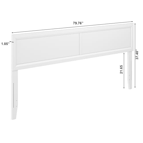 AFI, Sophia Adjustable Modern King Wood Headboard, White - color: White, size: King (U.S. Standard)