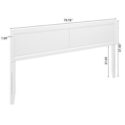 AFI, Sophia Adjustable Modern King Wood Headboard, White - color: White, size: King (U.S. Standard)