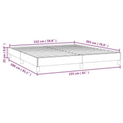 Dark Grey Queen Upholstered Platform Bed 61"x81.1"x9.8", Fabric & Wood, Low Profile, Easy Assembly - color: Grey-a, size: Queen