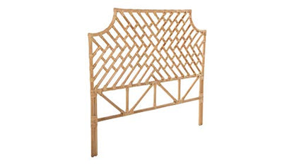 Kouboo Rattan Chippendale Headboard Twin Size Natural - size: Twin