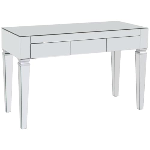 SEI FURNITURE Darien Mirrored Desk, Silver
