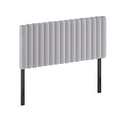 Furinno Roanne Upholstered Tufted Headboard, Full, Glacier - color: Glacier, style: Full-Lines