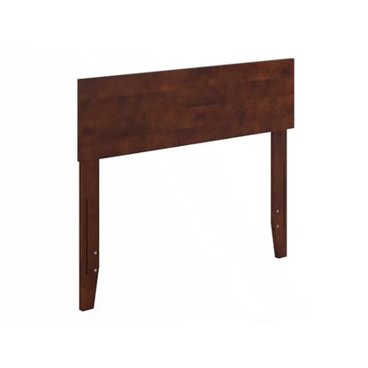 AFI, Orlando Twin Adjustable Modern Solid Wood Panel Headboard, Walnut - color: Walnut, size: Twin