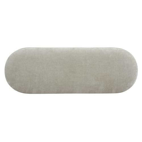 Christopher Knight Home Manila Chenille Upholstered Dining Bench, Modern Ottoman Bench, Wooden Entryway Bench, Comfort Long Spfa Footstool for Living Room Dining Room, No Assembly Needed, Oatmeal - color: Oatmeal/49"
