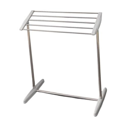 Fenteer Stainless Steel Clothes Drying Rack, 24.4 x 14.2 x 27.6 in Freestanding Laundry Rack for Indoor and Balcony Use