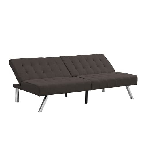anwickjeff Futon Sofa Bed, Modern Convertible Armless Sleeper Couch Loveseat Sofa Sleeper Daybed for Studio, Apartment, Office, Small Space, Compact Living Room,68.1”x 32.9”x 32.3” (Espresso) - color: Espresso