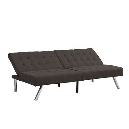 anwickjeff Futon Sofa Bed, Modern Convertible Armless Sleeper Couch Loveseat Sofa Sleeper Daybed for Studio, Apartment, Office, Small Space, Compact Living Room,68.1”x 32.9”x 32.3” (Espresso) - color: Espresso