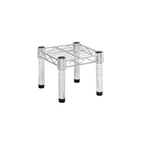 Shelving Inc. 8" d x 8" w Chrome Wire Shelving with 1 Tier Shelf, Weight Capacity 800lbs Per Shelf - size: 8" d x 8" w x 6" h