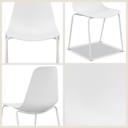 Poly & BARK Isla Bar Stools Set of 3 – Counter Height Bar Stool for Kitchen – Set of Counter Stools – Indoor/Outdoor Barstools – Modern Kitchen Bar Stools - White - color: White, style: Isla Counter Stool Set of 3