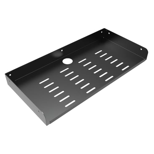 Metal Floating Wall Mounted Shelf Bracket 16.6" W for TV Box | AV, TV Accessories, WiFi Router, Cable Boxes, DVD Player, Games Consoles or Other Small Projectors (16.6 inches Width) - size: 16.6 inches Width