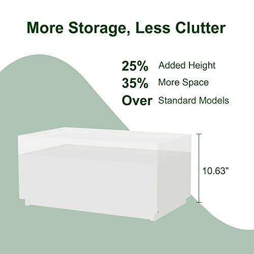 woodtalks Stackable 1 Drawer Dresser, Multi-Purpose Storage Closet Cube Dressers for Bedroom, Storage Cabinet for Entryway, Nightstand Sofa Beside Table Drawer Chest, 23.6 in, White