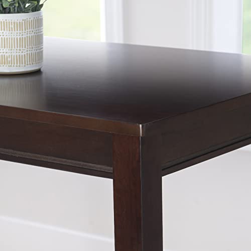 Linon Claridge Walnut 42 inch Height Bar Table - color: Walnut, size: Bar Height
