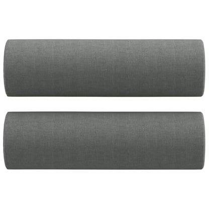 Modern 3-Seater Dark Grey Couch Sofa for Living Room, 78 in Linen-Like Polyester Upholstery, Matte Metal Frame Comfy Loveseat for Small Spaces, Apartment, Office - size: 30.3 x 78 x 31.5 in (W x L x H)