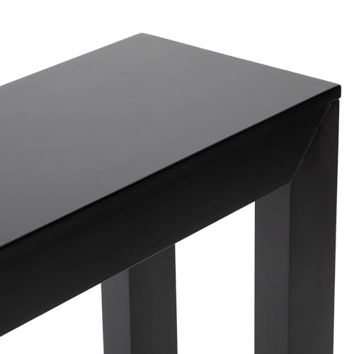 Plank+Beam Modern Console Table, 56 Inch, Black | Non-Toxic Finishes, Versatile Design, Modern Design, Easy Assembly, Modern Style, Quick Setup, Solid Wood - color: Black, size: 56 Inch