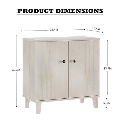 Bedroom Dresser with 3 Drawers, Chest of Drawers, Modern Closet Organizer Bachelors Chest w/Solid Wood Legs for Living Room, Baby Room, Nursery,Beige Oak - color: Beige
