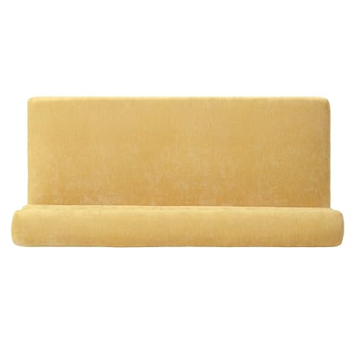Christopher Knight Home Wally Fabric Upholstered Dining Bench, Long Dining Room Chair, Wooden Entryway Bench, Bedroom End of Bed Bench, Yellow+Natural - color: Yellow+natural