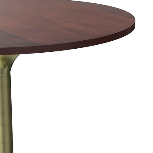 SIMPLIHOME Whitley 72" Wide Solid Mango Wood Dining Table in Burnt Wax - color: Walnut