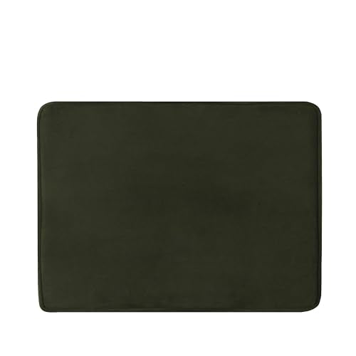 HomePop 24" Dinah Collection Storage Ottoman - Loden Green Velvet - color: Loden Green Velvet