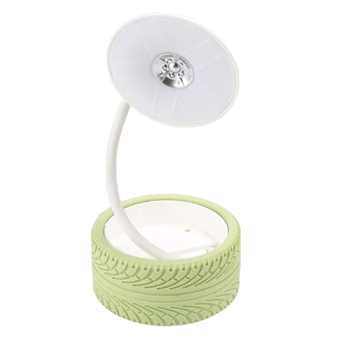 Pongnas Foldable Bedside Lamp with USB Charging Port Warm White LED Light Portable Wheel Design for Bedroom Study Living Room Travel Green - color: Green