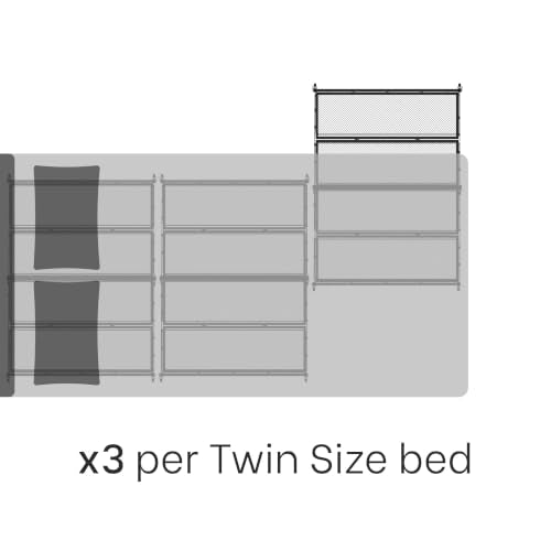 Under Bed Storage with Wheels – Heavy Duty Large Metal Storage Container (70lb load), Low Profile Rolling Organizer with Removable Rubber Wheels, Easy Access for Clothes, Shoes & Blankets - size: Pack of 2