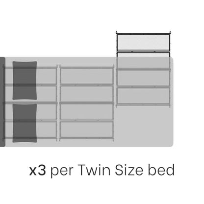 Under Bed Storage with Wheels – Heavy Duty Large Metal Storage Container (70lb load), Low Profile Rolling Organizer with Removable Rubber Wheels, Easy Access for Clothes, Shoes & Blankets - size: Pack of 2
