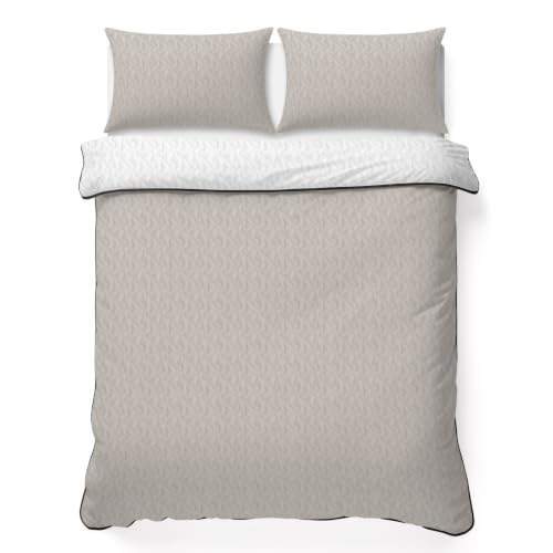 Quilts Twin Size Bedding Set, Light Grey Lightweight Quilted Comforter, Modern Farmhouse Solid Color Minimalist Soft Reversible Bedspread Coverlet with Pillow Covers for All Season, 68" x 86" - color: Greige, size: Twin