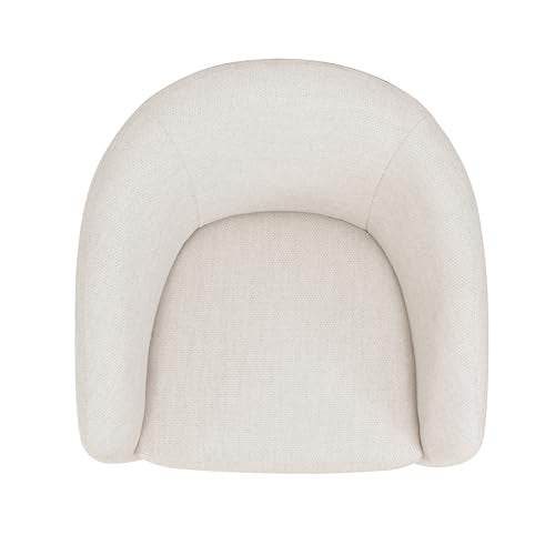 HomePop 360° Swivel Barrel Accent Chair - Putty Woven Fabric - color: Putty Beige