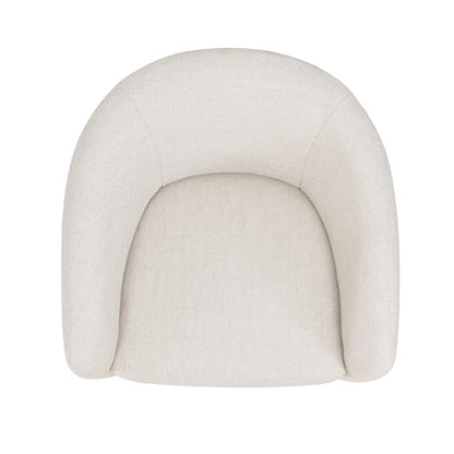 HomePop 360° Swivel Barrel Accent Chair - Putty Woven Fabric - color: Putty Beige