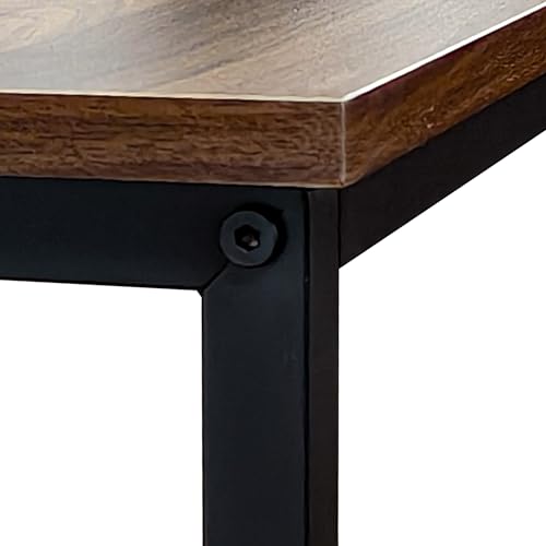 Narrow Console Table, 29.5" Small Entryway Table, Thin Hallway Tables, Slim Sofa Side Tables for Hallway, Living Room, Bedroom, Foyer, Wood-Grained Brown - color: Wood-grained Brown
