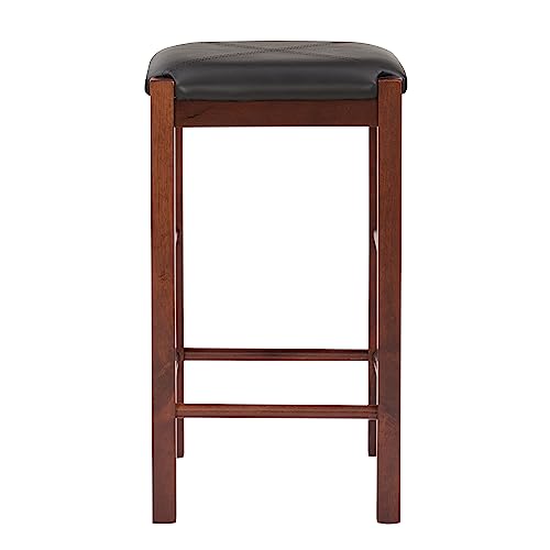 Linon Brown 3-Piece Table Faux Marble Tavern Set, 42" w x 22.25" d x 36" h - color: Brown