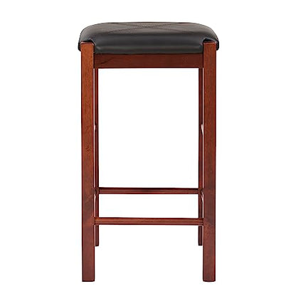 Linon Brown 3-Piece Table Faux Marble Tavern Set, 42" w x 22.25" d x 36" h - color: Brown