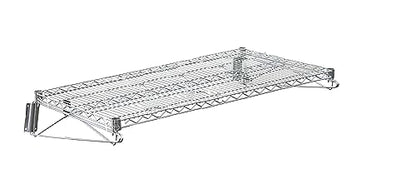 Heavy Duty Chrome Wire Storage Wall Shelf (24" x 24") - size: 24" x 24"