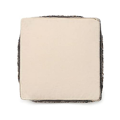· REDEARTH · Pouf Ottoman with Filler Cube Bean Bag Pouffe - Diamond Virgule - color: Diamond Virgule With Filler