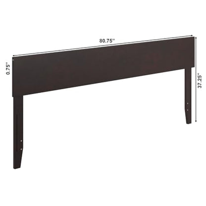 AFI, Orlando King Adjustable Modern Solid Wood Panel Headboard, Espresso - color: Espresso, size: King (U.S. Standard)