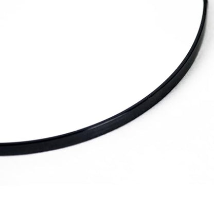 YCHMIR Small Round Wall Mirror,Bathroom Mirror (Black, 11.8 in.) - color: Black