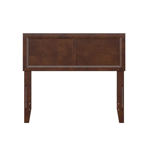 AFI, Sophia Adjustable Modern Twin Wood Headboard, Walnut - color: Walnut, size: Twin