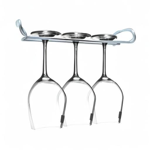 10 Inch Wine Glass Rack Under Cabinet Shelf Stemware Storage Hanging Hanger Organizer Glasses Holder with Drying Under Counter Metal for Kitchen and Bar Set of 4 Silver - size: Set of 4 silver, style: Double Opening