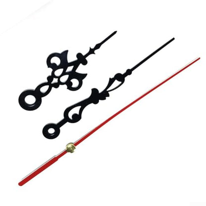 Quartz Clock Movement Kit for Silent Wall Clock Repair and DIY Assembly – Plastic Mechanism with 12.2" Second Hand, 9.2" Minute Hand, 6.5" Hour Hand, 13mm Shaft