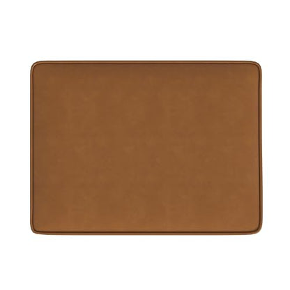 Spatial Order 24" Dinah Collection Storage Ottoman - Carmel Faux Leather - color: Carmel Faux Leather