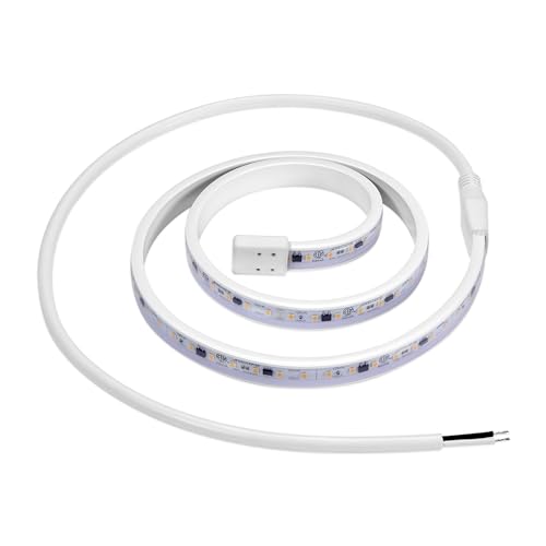 Maxxima 36 in. Hardwired LED Under Cabinet Strip Light, 1380 Lumens, 3000K | Warm White, Kitchen and Living Room 120V White Cove Lighting, No Power Supply Needed - size: 36 Inch