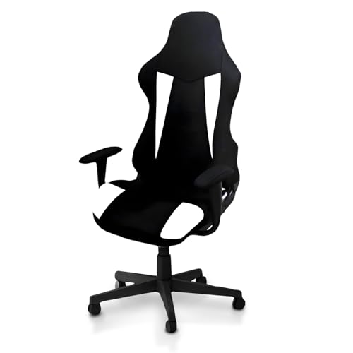 Gaming Chair Covers Only,Stretchable Fit Thick Breathable Mesh | Cat Scratch Proof,Scratch Resistant,Soft,Gaming Chair Seat Cover with 2Pcs Armrest Slipcovers(Black-white,Style 2) - color: Black-white, size: Style 2