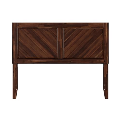 AFI, Canyon Full Solid Wood Rustic Farmhouse Headboard, Barnwood - color: Barnwood, size: Full