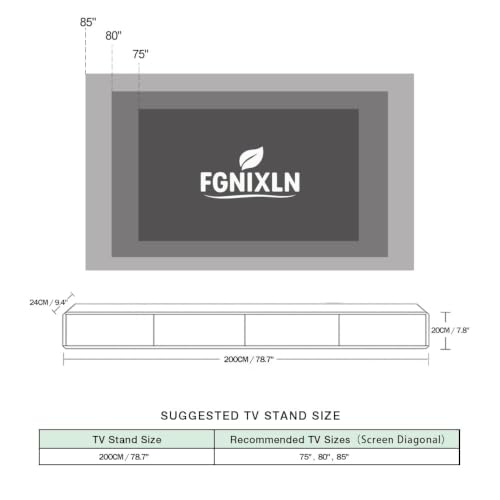 Floating TV Stand, Modern Wall-Mounted Entertainment Center with 1 Flip-Down Cabinet Doors 2 Drawers, Solid Wood Media Console (Walnut, 78.7") - color: Walnut, size: 78.7"
