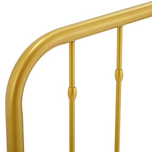 Modway Lennon Modern Farmhouse Metal Full Headboard in Gold - color: Gold, size: Full