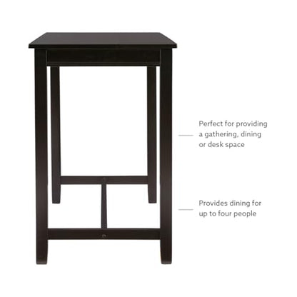 Linon Claridge Black 36 inch Height Bar Table - color: Black, size: Counter Height