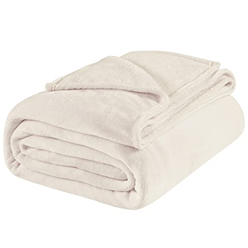 BEDELITE Fleece Blanket Soft Plush King Size Bed Blanket Beige 108"x90" | Ultra Soft Fleece, Plush Microfiber, Lightweight Warmth, All Season Comfort, Fade Resistant, Machine Washable - color: Beige, size: King(108"x90")