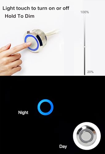 Dimmable Under Cabinet Lights with Touch Switch, 96 LEDs per feet, White(6500K) Lights kit for Kitchen Cabinets Counter Shelf Bookcase Closet (Cool White, 10 * 2Ft LED Strips) - color: Cool White, size: 10*2Ft COB Strips