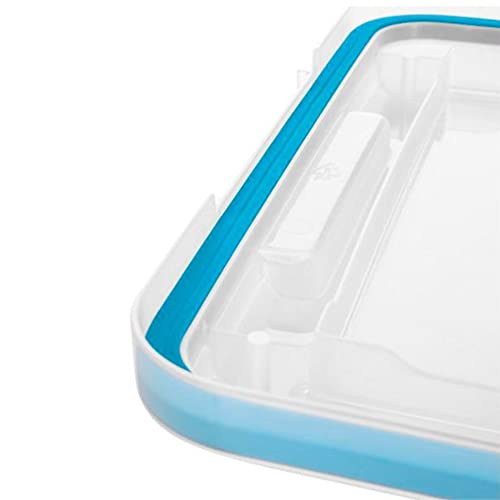 Sterilite 54 Qt Gasket Box, Stackable Storage Bin with Latching Lid and Tight Seal, Plastic Container to Organize Basement, Clear Base and Lid, 1-Pack - size: 54 Quart, style: 1 Pack