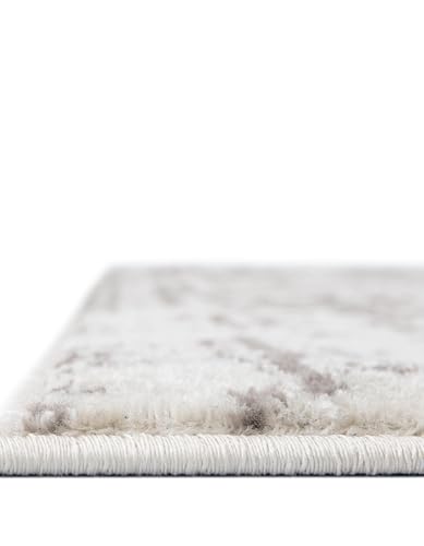 Rugs.com - Arlington Collection Rug – 2' x 3' 1 White Traditional Rug – Distressed Medallion Design, Perfect for Entryways, Kitchens, and Bathrooms - color: White, size: 2' x 3' (Rectangular)